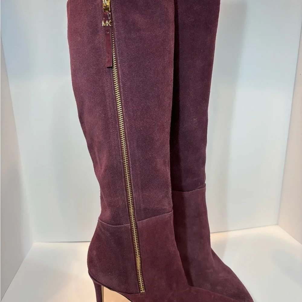 Michael Kors Purple Over the Knee Boots Suede